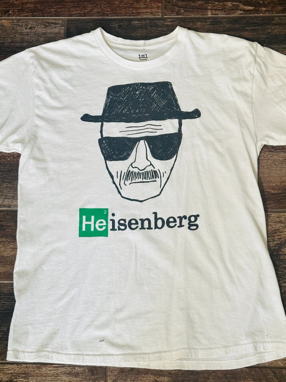 Heisenberg T Shirt Men's Large L White - Breaking Bad Graphic Tee